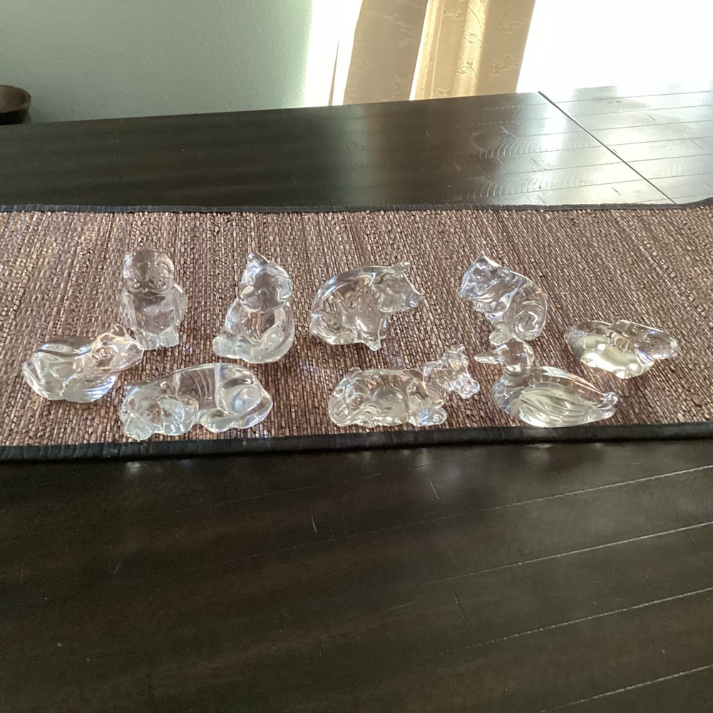 9 beautiful princess house crystal figurines bundle